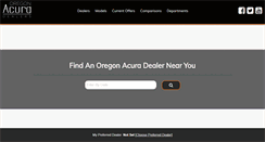 Desktop Screenshot of oregonacuradealers.com